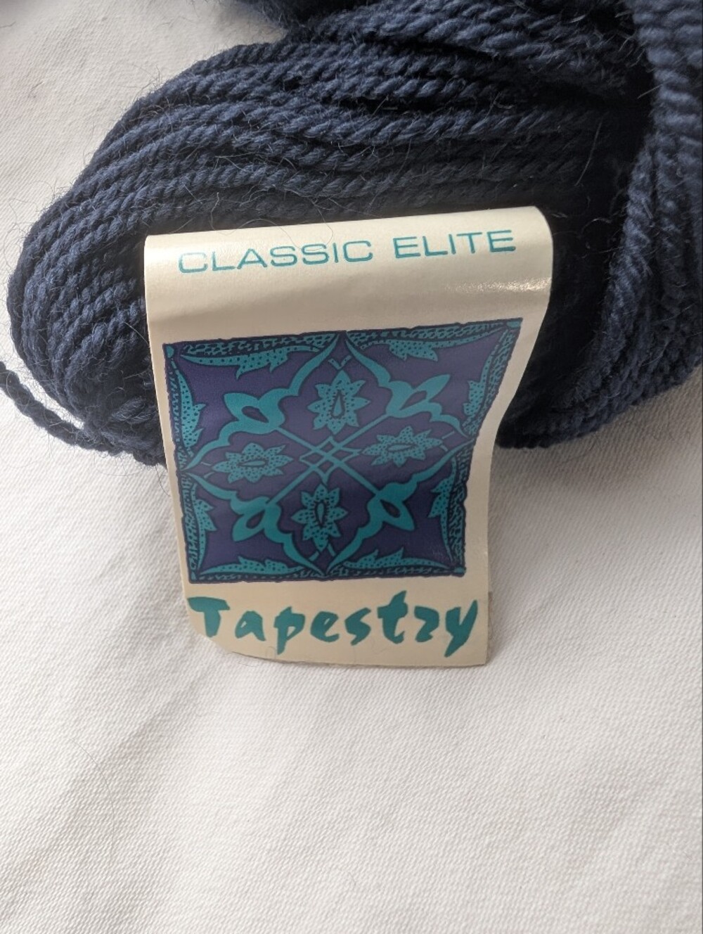 Classic Elite Tapestry Navy Wool Mohair Yarn - 8 Skeins - Picture 6 of 8
